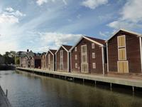 Die Speicherhäuser von Hudiksvall