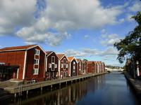 Die Speicherhäuser von Hudiksvall