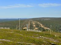 Blick vom Kaunispää auf die Landschaft bei Saariselkä