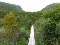 Hängebrücke über der Driva
