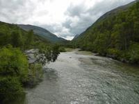 Hängebrücke über der Driva