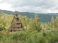 eine weitere Stabkirche am Wege