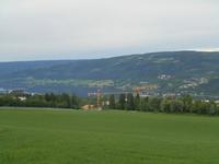 Lillehammer mit Blick auf den Mjøsa-See