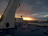 Abendstimmung auf der Fähre