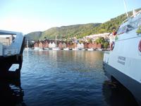 Blick zur alten Speicherstadt Bryggen