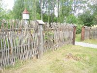 naturnahe Zaunkonstruktion