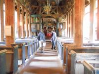 im Innern der Stabkirche Lom