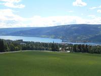 Blick auf Lillehammer und den Mjøsa-See