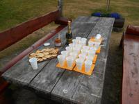 Sekt-Empfang am Lusterfjord