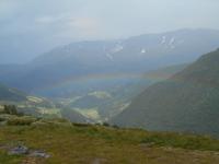 Regenbogen über dem Fjordland ...