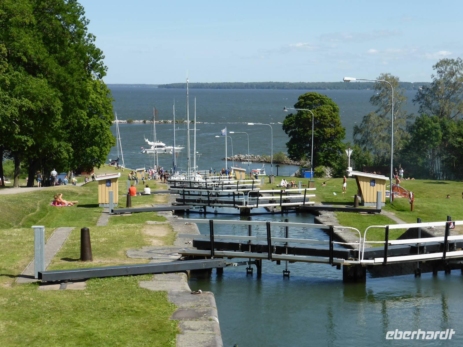 Schleusen am Göta-Kanal