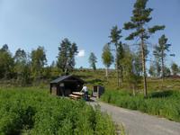 Grillen an der Lachstreppe des Umeälf 