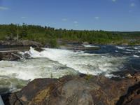 Grillen an der Lachstreppe des Umeälf 