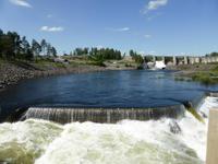 Grillen an der Lachstreppe des Umeälf 