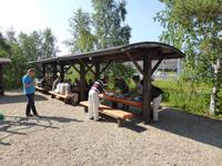 Picknick vor dem Siida-Museum