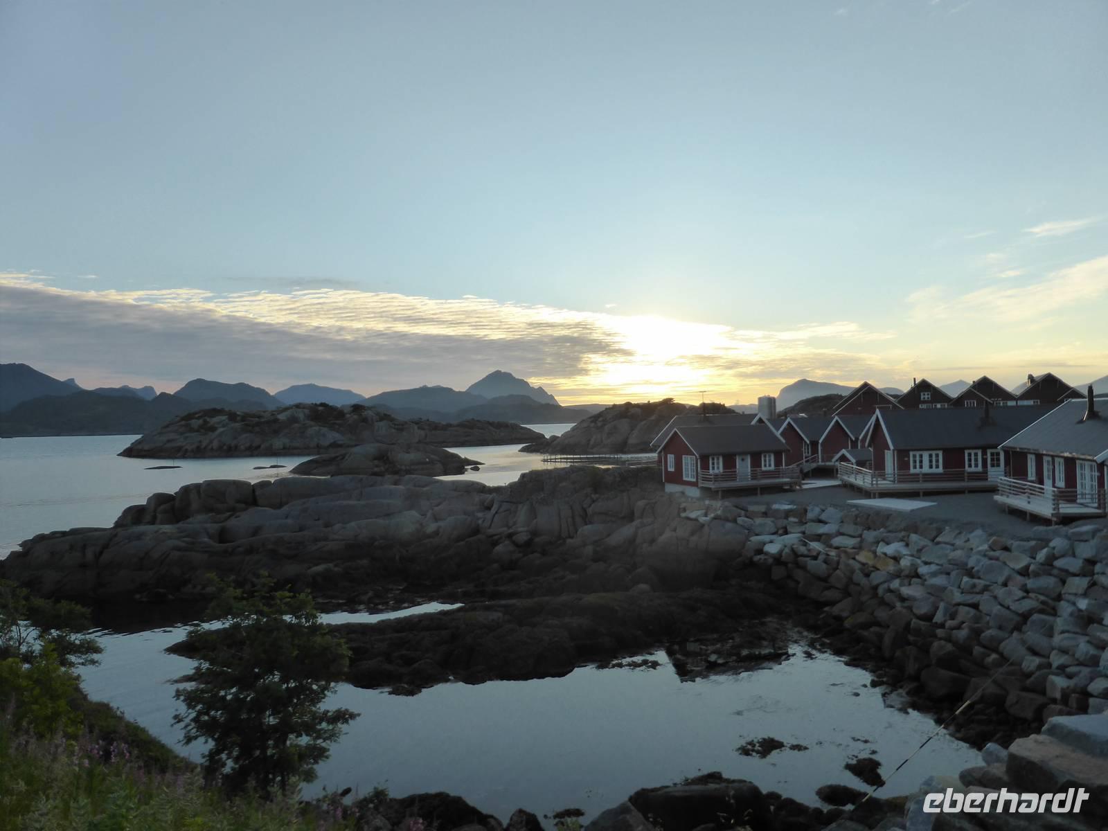  Blick auf die Unterkünfte im Statles Rorbusenter Mortsund