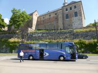 Halt unterhalb vom Schloss Akerhus in Oslo