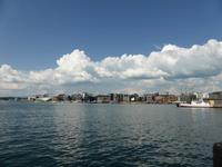 Halt unterhalb vom Schloss Akerhus in Oslo