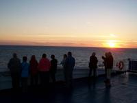 Abendstimmung auf der Fähre