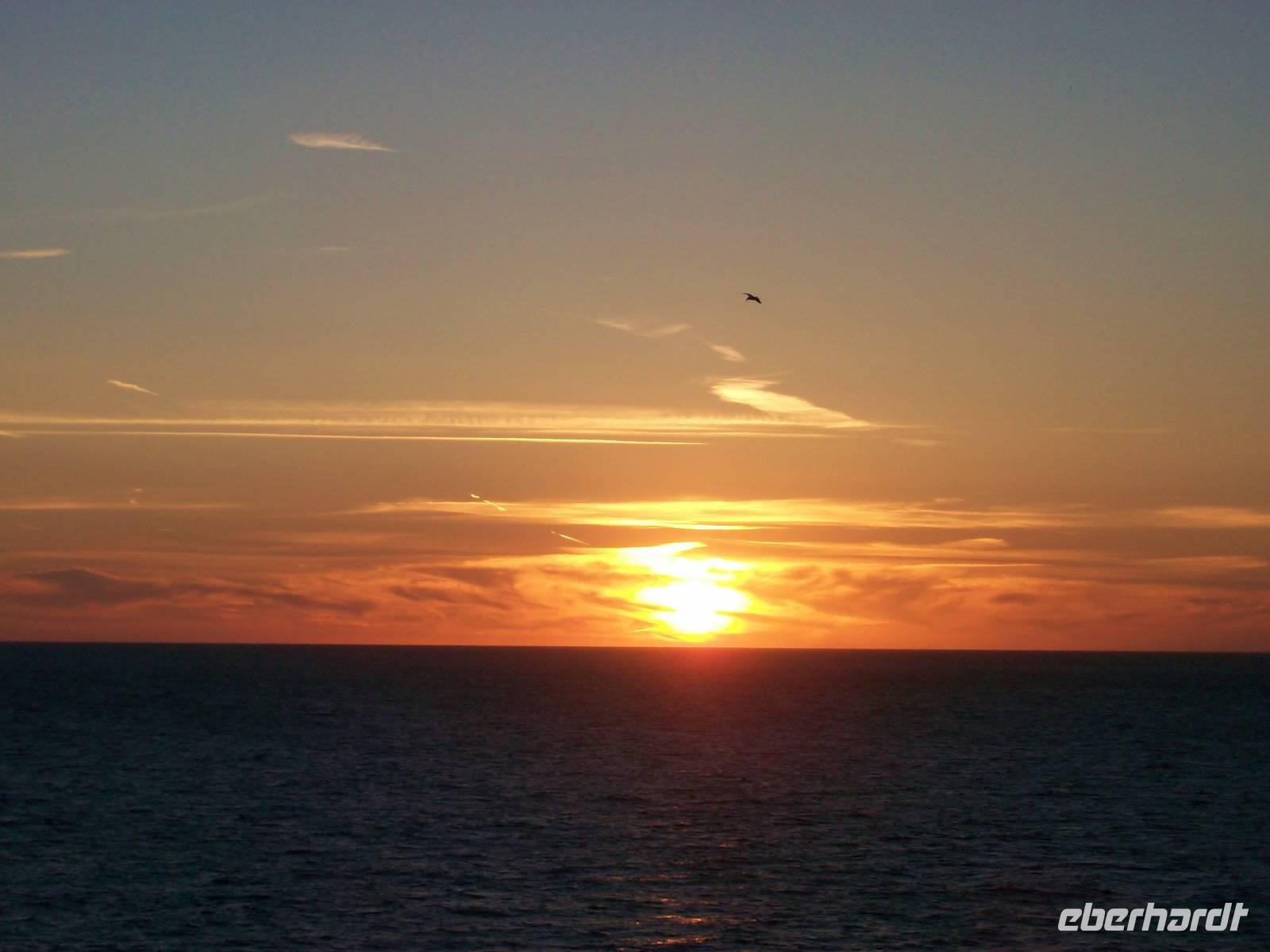 Abendstimmung auf der Fähre