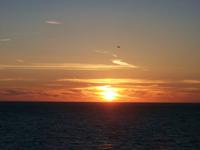 Abendstimmung auf der Fähre