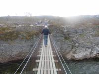 Hängebrücke über den Repparfjordelv