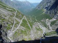 Der Trollstigen bei Sonne
