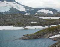 Eis auf dem Sognefjell