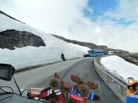 Weg nach Grotli im Schnee