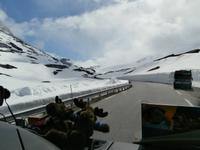 Weg nach Grotli im Schnee