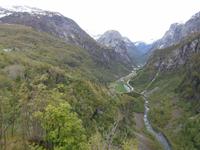 Blick ins Naroydalen vom Stalheim Hotel