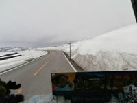 Fahrt über verschneite Hardangervidda