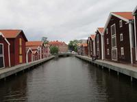 Alte Speicherhäuser in Hudigsvall