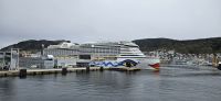 Ankunft in Bergen und die AIDA ist schon da