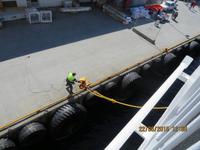 Anlegen im Hafen