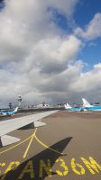 Anreise mit KLM über Amsterdam nach Bergen