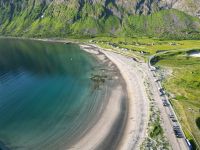 Ausflug auf der Insel Senja - Ersfjord Beach