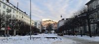 Bergen - Schneemengen wie sie nicht alltäglich sind im Vestlandet