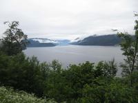 Blick über den Sandfjord in den Hylsfjord
