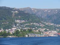 Blick auf Bergen