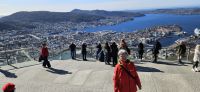 Blick vom Foyen auf Bergen