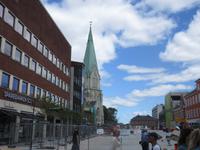 Blick zum Dom in Kristiansand