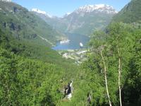 Blick zum Fjord