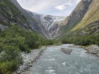 Blick zum Kjenndalsbreen Gletscher