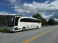 Bus am Fjord