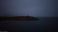 Die Herbstnächte sind lang im Nordland - die Insel Viking markiert mit ihrem Globus den nördlichen Polarkreis