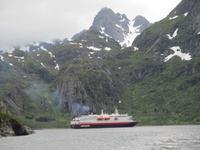 Die Nordlys im Trollfjord