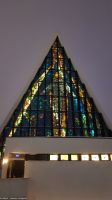 Die Tromsdalen kirke - besser bekannt als Tromsø Eismeerkathedrale