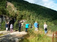 Eberhardt Reisegruppe am Slettafossen