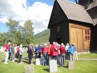 Führung in der Stabkirche Lom